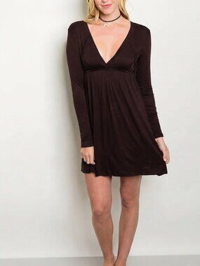 *Clearance*  Hourglass Lilly Dark Brown Dress